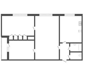 3-к квартира, вторичка, 61м2, 2/5 этаж