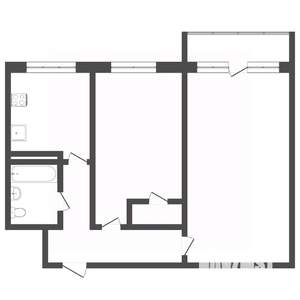 2-к квартира, вторичка, 41м2, 2/5 этаж