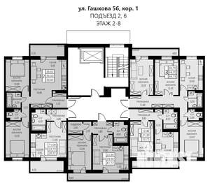 3-к квартира, вторичка, 64м2, 7/8 этаж