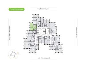 2-к квартира, вторичка, 45м2, 14/30 этаж