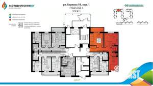 3-к квартира, вторичка, 64м2, 1/8 этаж