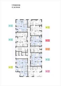 3-к квартира, вторичка, 61м2, 18/22 этаж