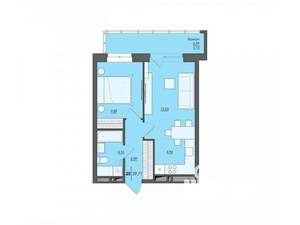 2-к квартира, вторичка, 40м2, 4/20 этаж