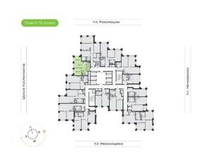2-к квартира, вторичка, 46м2, 9/30 этаж