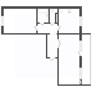 2-к квартира, вторичка, 53м2, 3/10 этаж