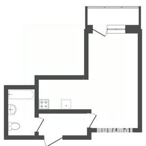 1-к квартира, вторичка, 30м2, 17/25 этаж