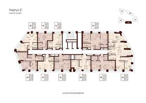 2-к квартира, строящийся дом, 49м2, 5/28 этаж