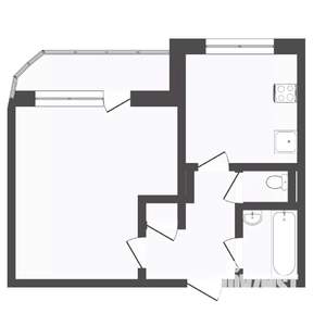 1-к квартира, вторичка, 34м2, 6/10 этаж
