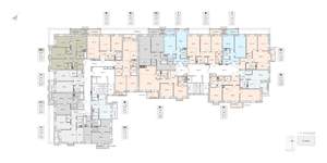 3-к квартира, строящийся дом, 68м2, 2/8 этаж