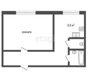 1-к квартира, вторичка, 40м2, 1/16 этаж