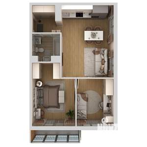 3-к квартира, вторичка, 58м2, 8/10 этаж