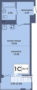 Студия квартира, вторичка, 35м2, 5/10 этаж