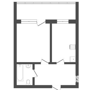 1-к квартира, вторичка, 38м2, 6/25 этаж
