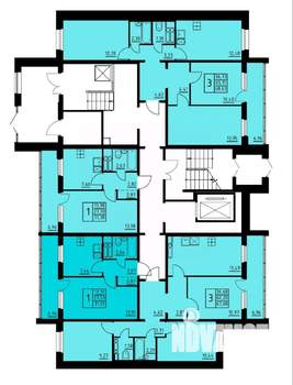 3-к квартира, вторичка, 64м2, 1/8 этаж