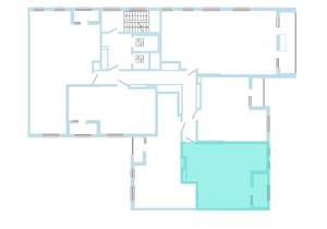 1-к квартира, вторичка, 52м2, 7/15 этаж