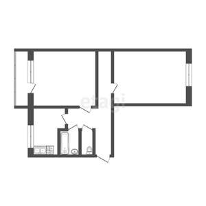 2-к квартира, вторичка, 45м2, 3/5 этаж