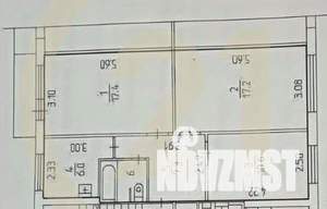 3-к квартира, вторичка, 62м2, 5/5 этаж