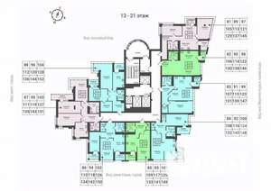 3-к квартира, сданный дом, 69м2, 20/23 этаж