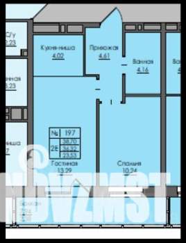 2-к квартира, вторичка, 36м2, 15/25 этаж