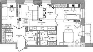 4-к квартира, вторичка, 81м2, 8/10 этаж