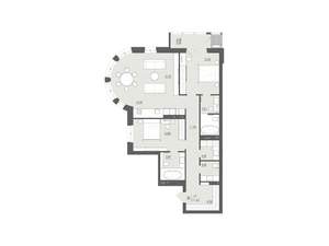 3-к квартира, строящийся дом, 112м2, 4/6 этаж