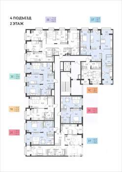 1-к квартира, вторичка, 43м2, 2/22 этаж