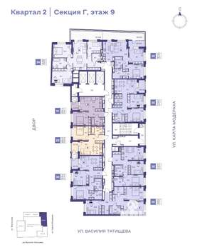 1-к квартира, вторичка, 38м2, 9/25 этаж