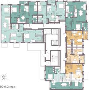 Студия квартира, строящийся дом, 30м2, 20/22 этаж