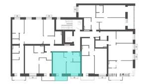1-к квартира, вторичка, 34м2, 2/6 этаж