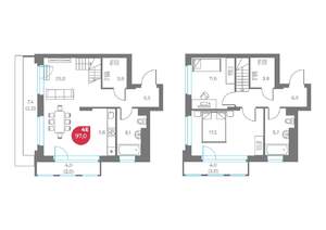 3-к квартира, вторичка, 97м2, 8/9 этаж