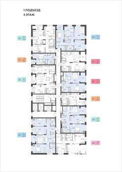 3-к квартира, вторичка, 65м2, 3/22 этаж