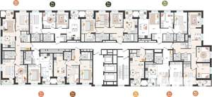 2-к квартира, вторичка, 53м2, 24/25 этаж