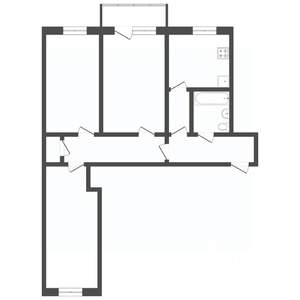 3-к квартира, вторичка, 62м2, 5/5 этаж