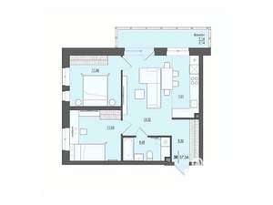 3-к квартира, вторичка, 58м2, 1/20 этаж