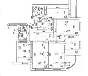 4-к квартира, вторичка, 134м2, 9/25 этаж
