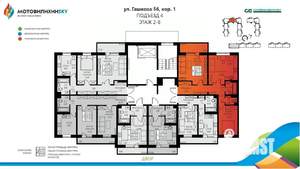3-к квартира, вторичка, 64м2, 5/8 этаж