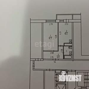 1-к квартира, вторичка, 35м2, 9/16 этаж