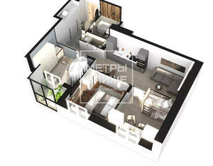 4-к квартира, вторичка, 69м2, 4/10 этаж
