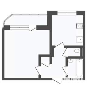 1-к квартира, вторичка, 39м2, 2/10 этаж