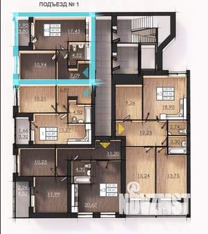 2-к квартира, вторичка, 76м2, 2/4 этаж