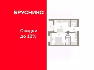 1-к квартира, вторичка, 45м2, 5/10 этаж