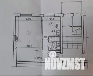 1-к квартира, вторичка, 33м2, 1/5 этаж