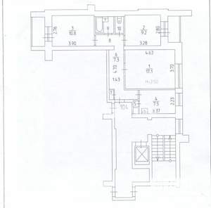 3-к квартира, вторичка, 60м2, 9/9 этаж