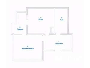 2-к квартира, вторичка, 43м2, 9/25 этаж