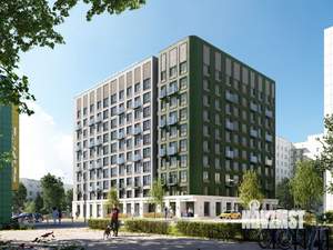 1-к квартира, строящийся дом, 28м2, 8/10 этаж