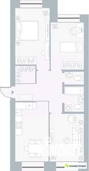 3-к квартира, вторичка, 74м2, 1/5 этаж