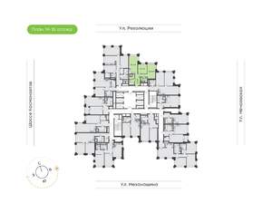2-к квартира, вторичка, 64м2, 14/30 этаж