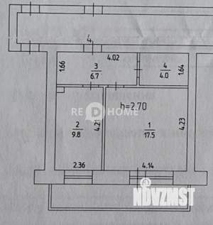 1-к квартира, вторичка, 38м2, 2/12 этаж