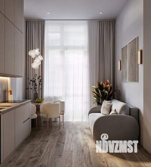 2-к квартира, строящийся дом, 43м2, 1/6 этаж