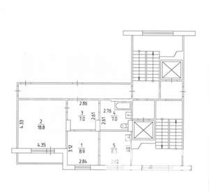 2-к квартира, вторичка, 51м2, 3/10 этаж